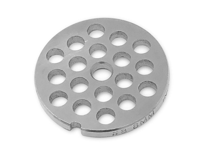 Tesor #8 Stainless Steel Replacement Plate Disc Blade for Meat Grinder (5/16") - Image 2
